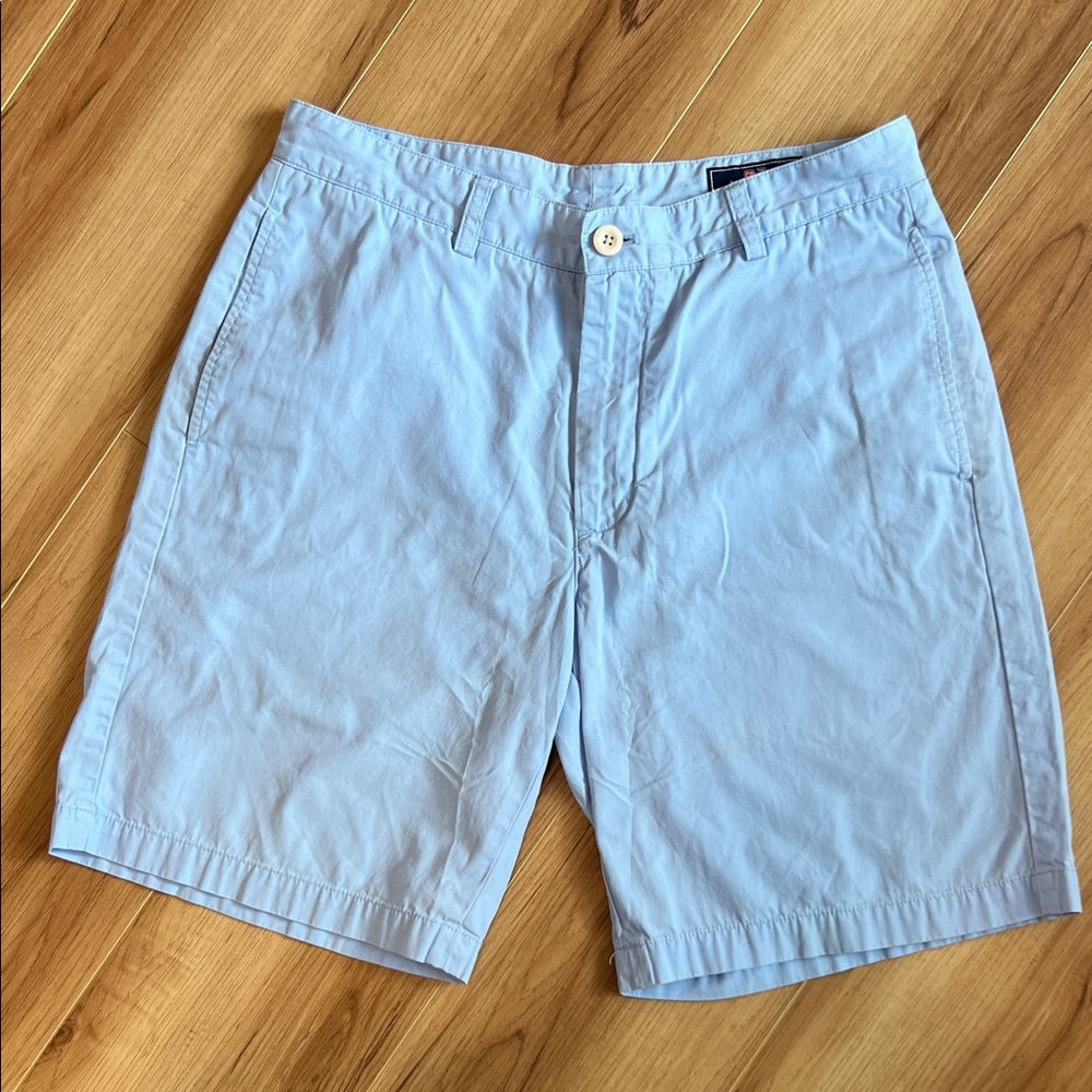Vineyard Vines Light Blue Flat-Front Men’s Shorts